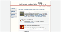 Desktop Screenshot of praxis-drhaerting.de